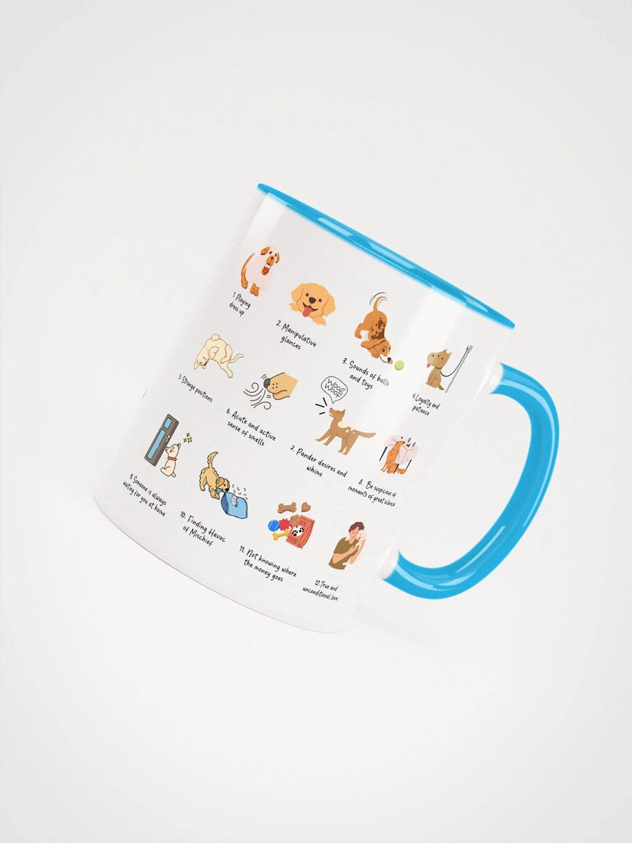 "12 days of a pet owner" Ceramic Mug with color inside product image (3)