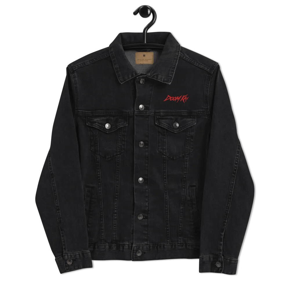 Signature Doom Kai [Red] Grunge Denim Jacket product image (8)