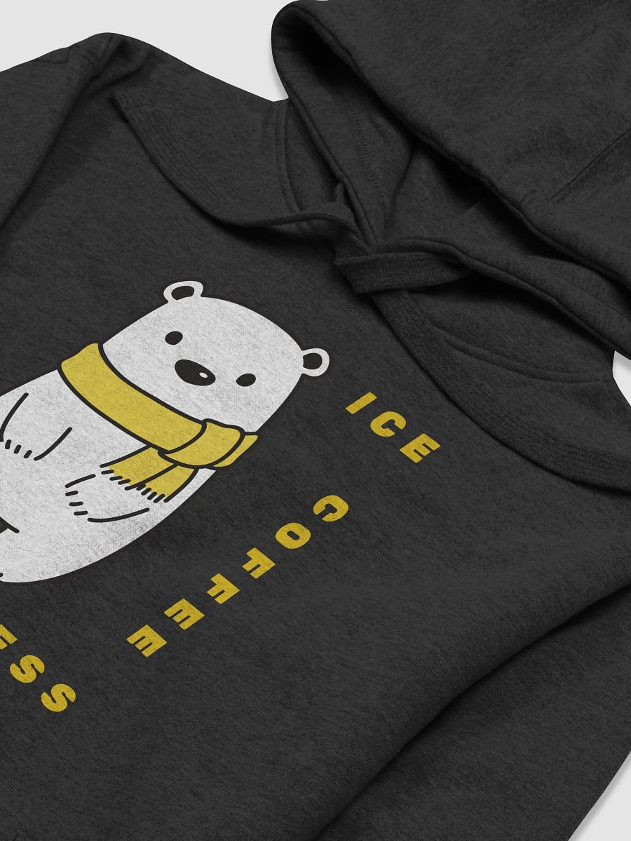 Cozy Polar Bear Yellow Scarf Ice Coffee Hoodie product image (4)