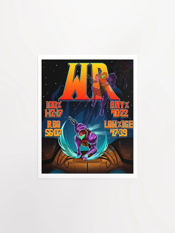 4/4 No Major Glitches World Records Illustration Poster product image (1)