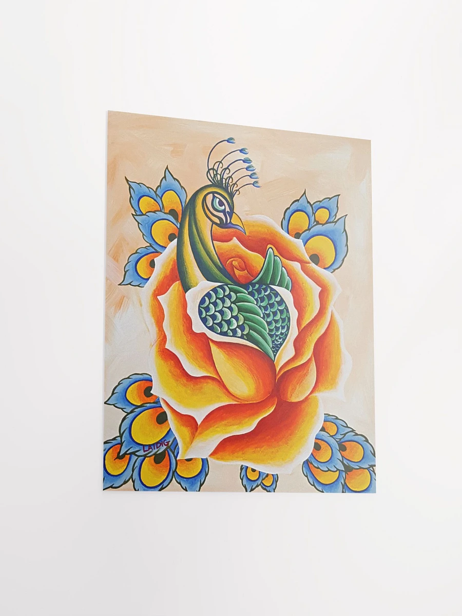 Peacock Orange Rose Print product image (11)