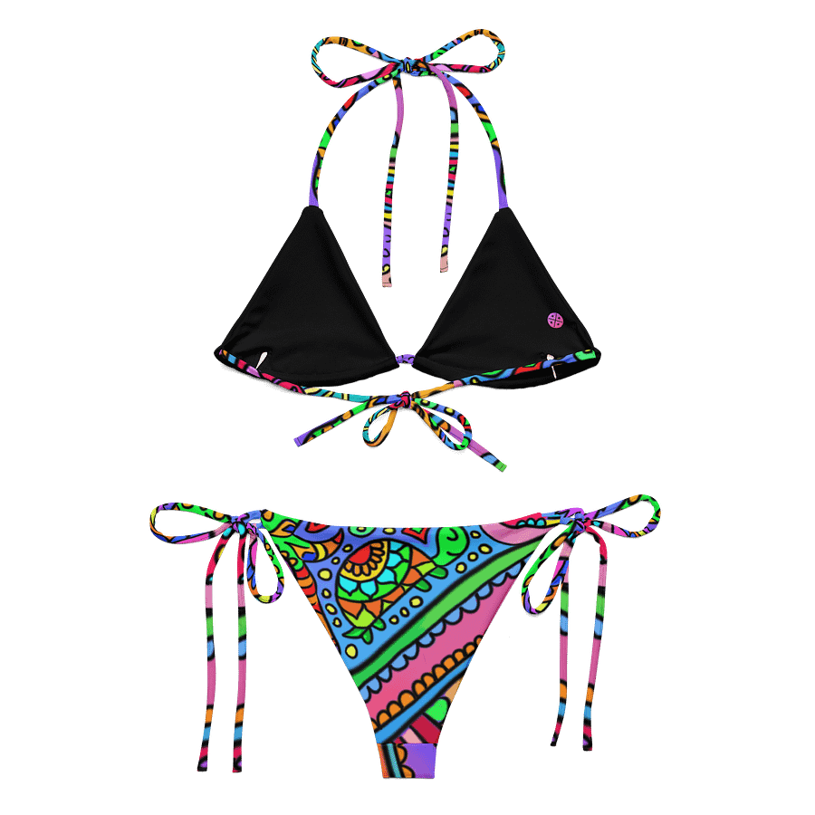 Trippy Colors Bikini on Black product image (1)