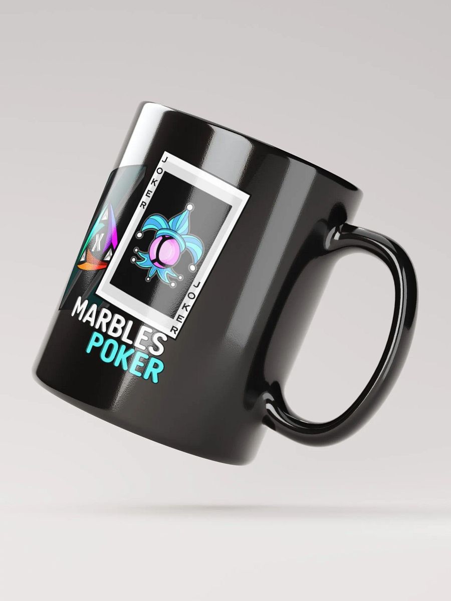 Marbles Poker V2 Black Glossy Mug product image (9)