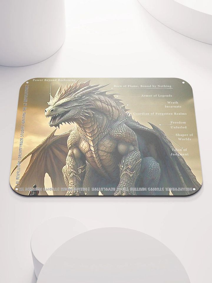 Draco Realms: Titan of the Ancient Flame Mouse Pad product image (1)