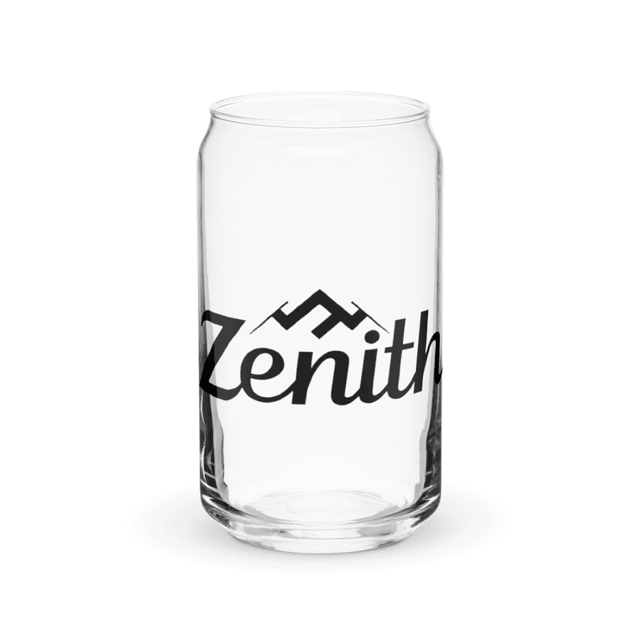 Zenith Can-Shaped Glass - Mountain Peak Design, 16oz product image (4)