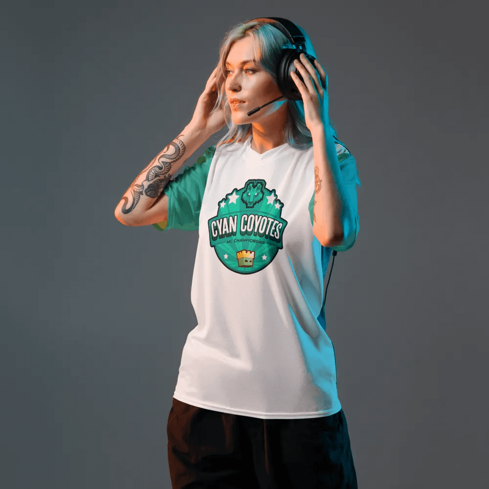 Cyan Coyotes Jersey product image (6)