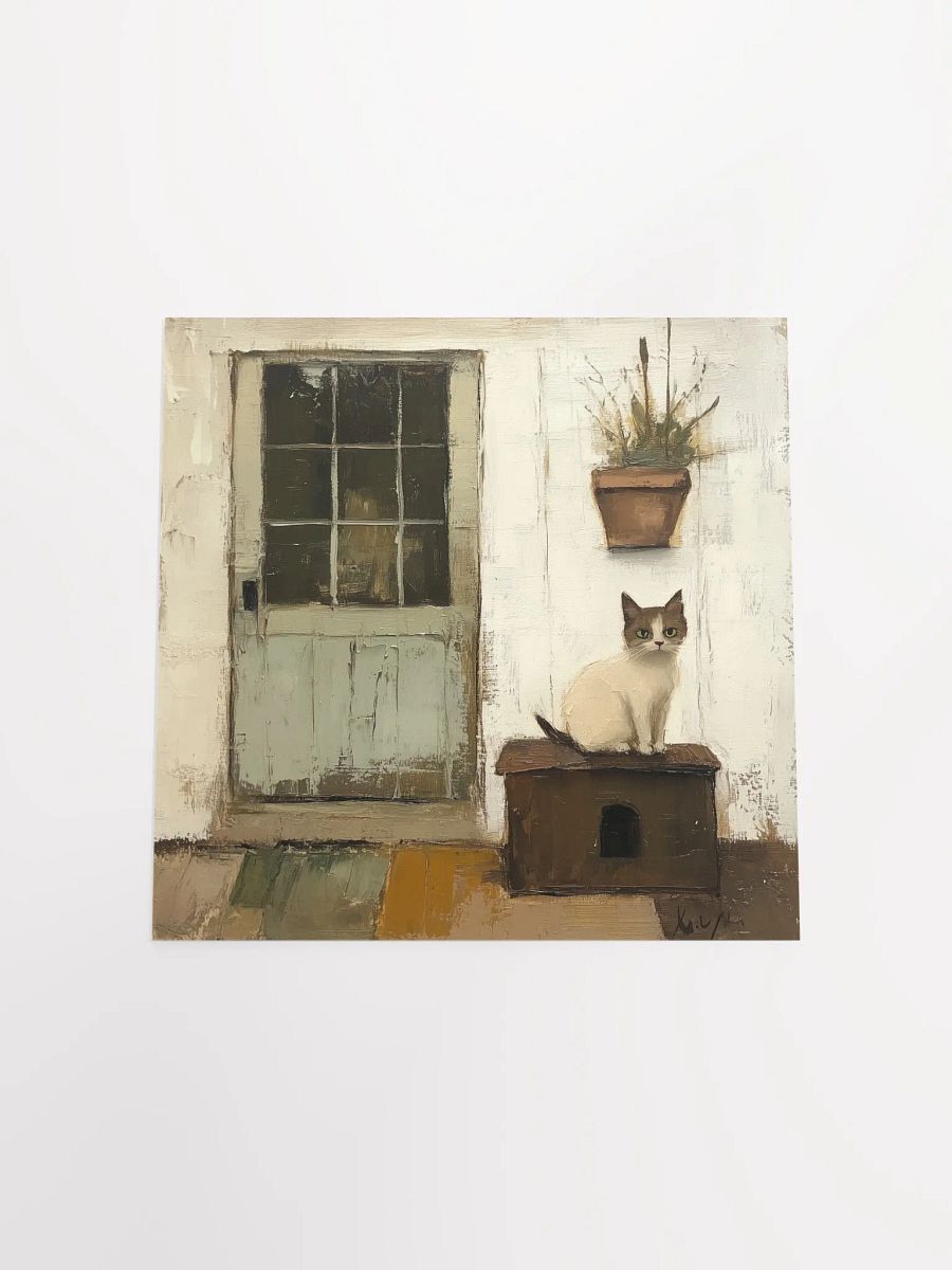 Farmhouse Sky: Porch Cat Art Print product image (4)