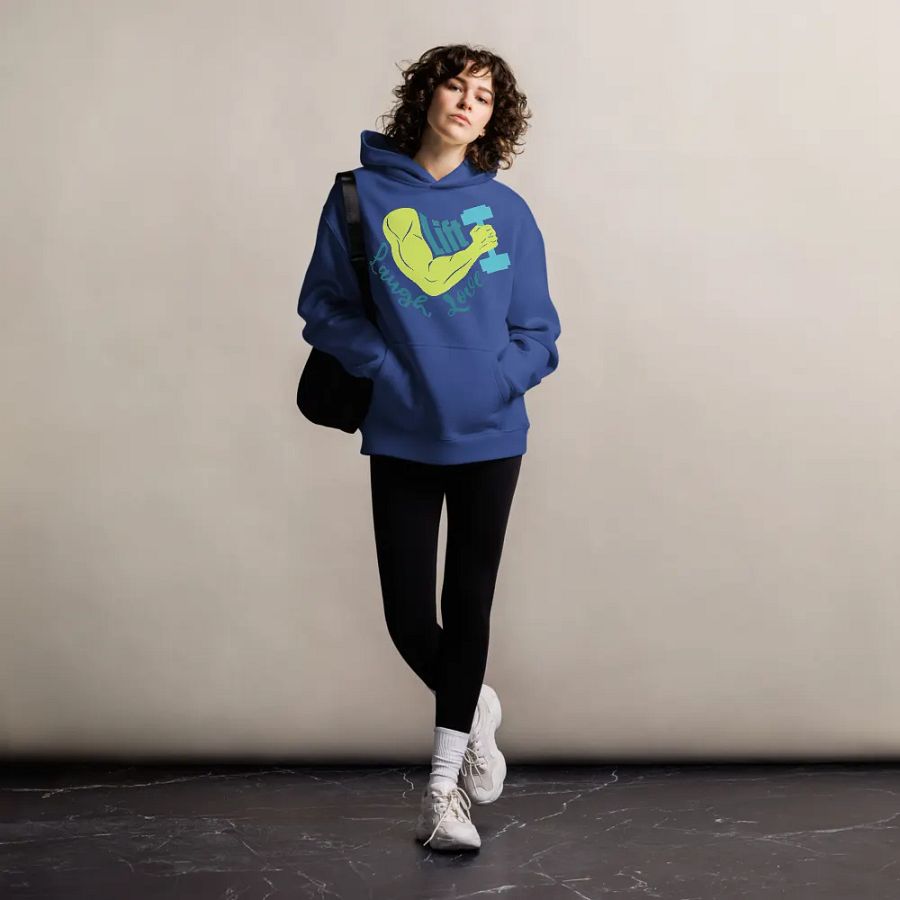 Lift Laugh Love Colorful Flex Pump Cover Hoodie product image (8)