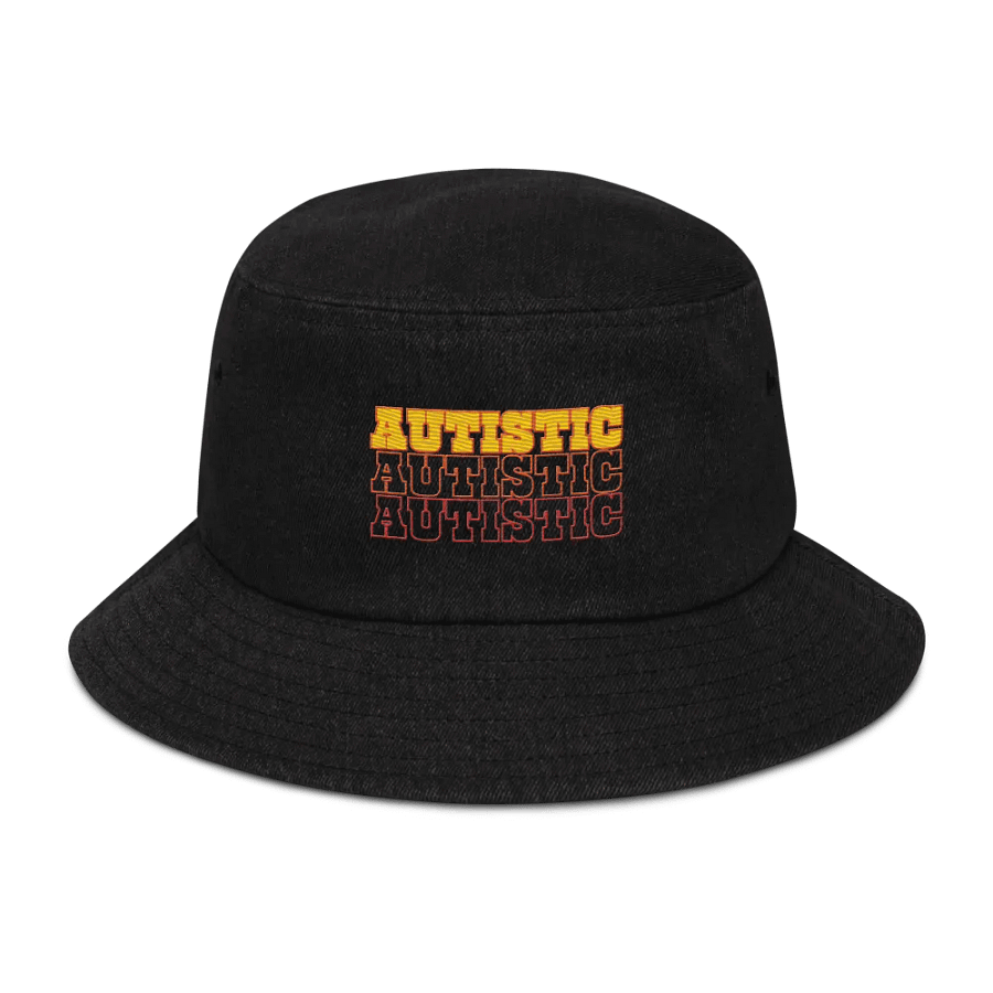 AUTISTIC denim bucket hat product image (1)