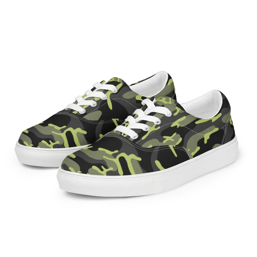 Tactical Chic: Women's Camo Canvas Sneakers product image (2)
