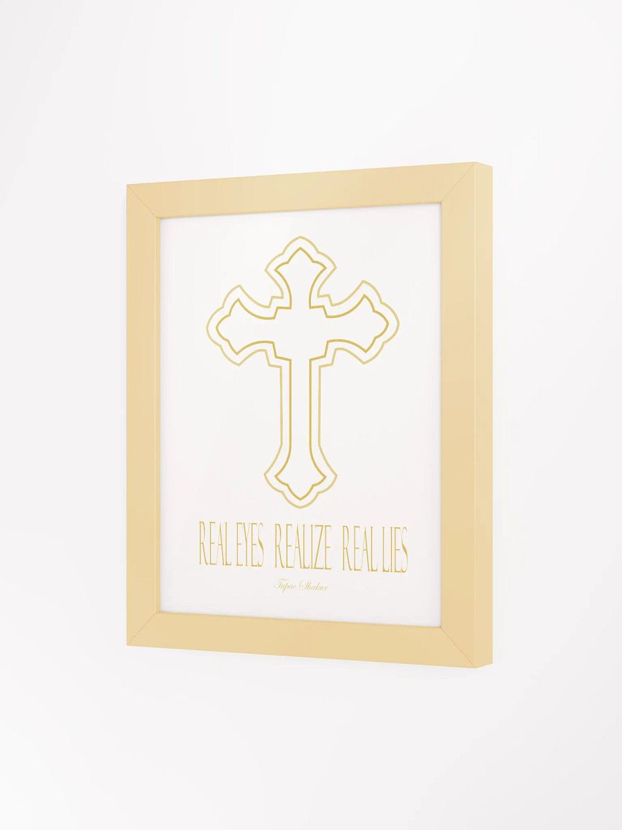Real Eyes Realize Real Lies - Tupac - Framed High-Quality Matte Poster product image (27)