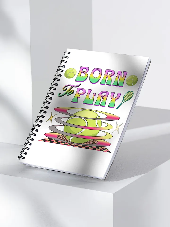 Born To Play Tennis Passion Spiral Notebook product image (2)