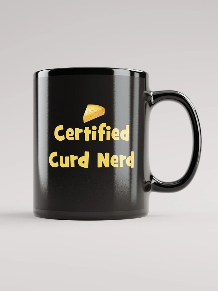 Certified Curd Nerd Mug Black product image (1)