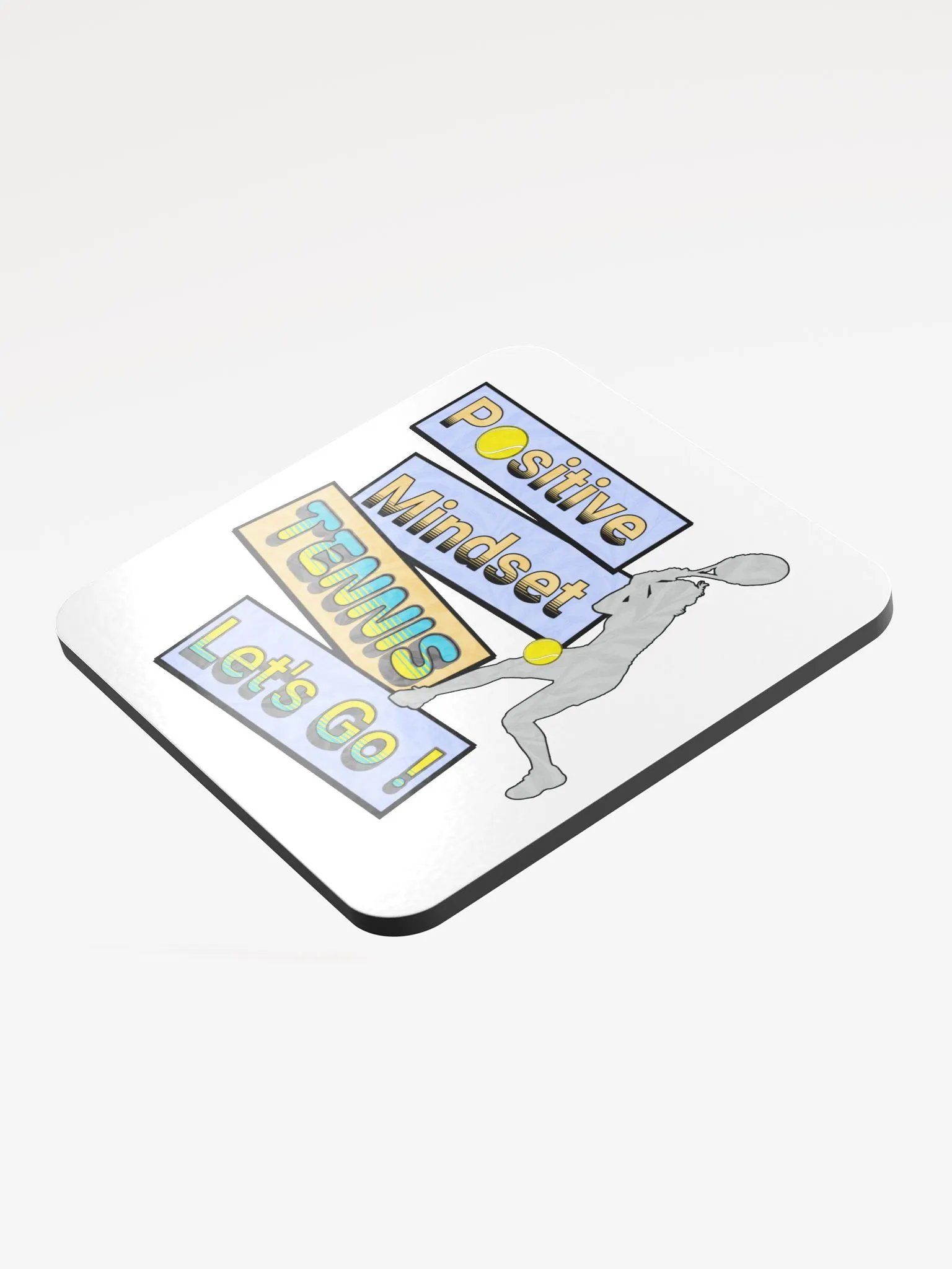 Positive Mindset Tennis Coaster Set product image (4)
