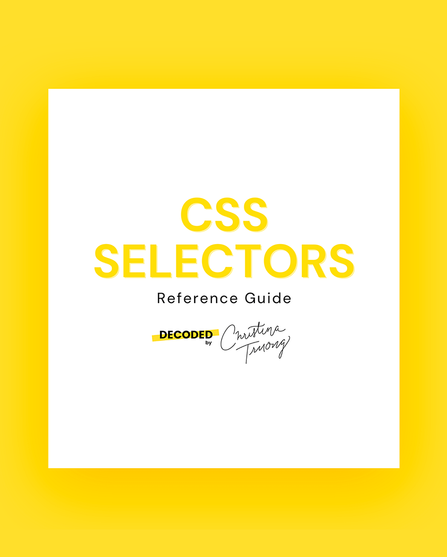 CSS Selectors Reference Guide (PDF) product image (1)