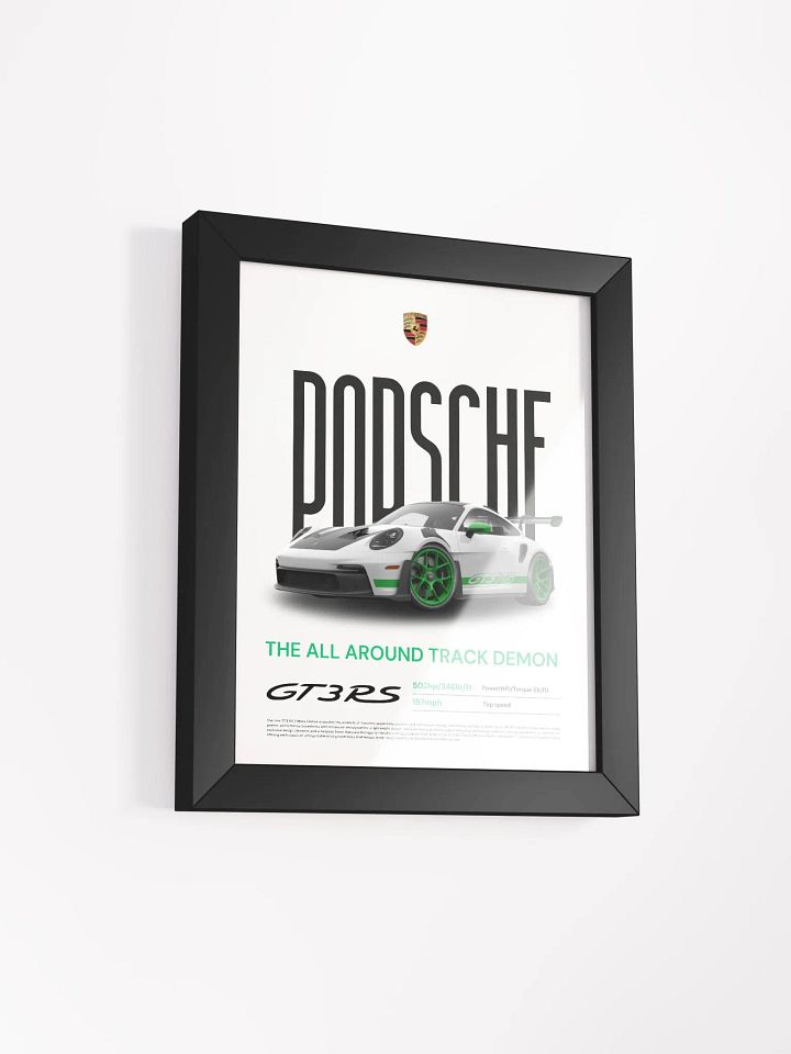 PORSCHE GT3RS TRIBUTE FRAMED POSTER product image (2)