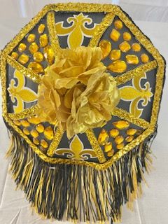 Custom Black & Gold Parade Umbrella product image (1)
