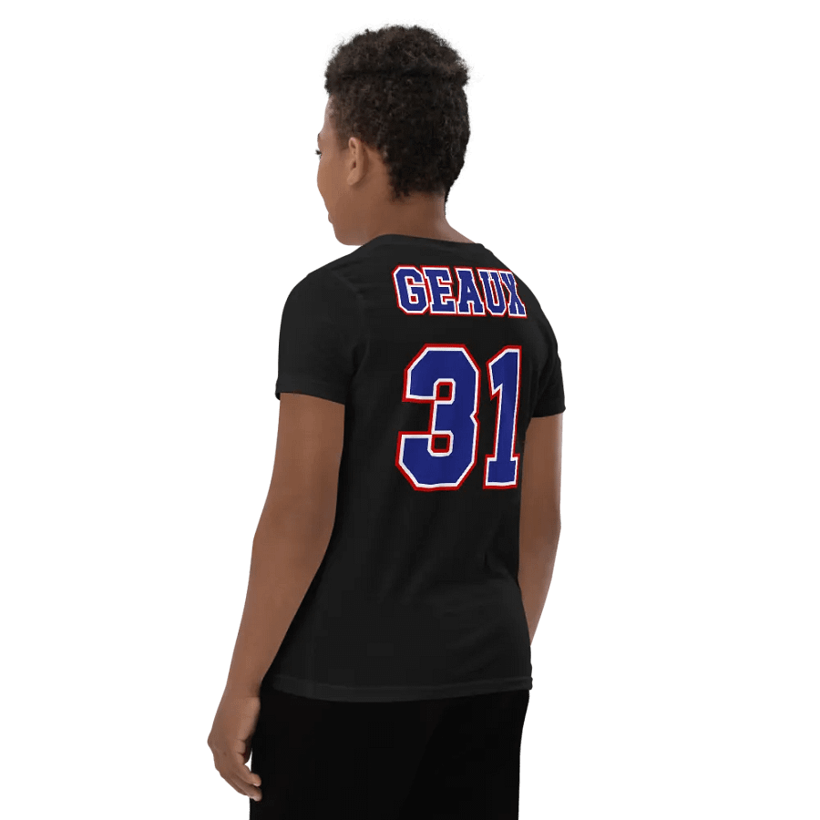 GEAUX 31 Youth Sports Jersey Tee - Back Only Design product image (5)