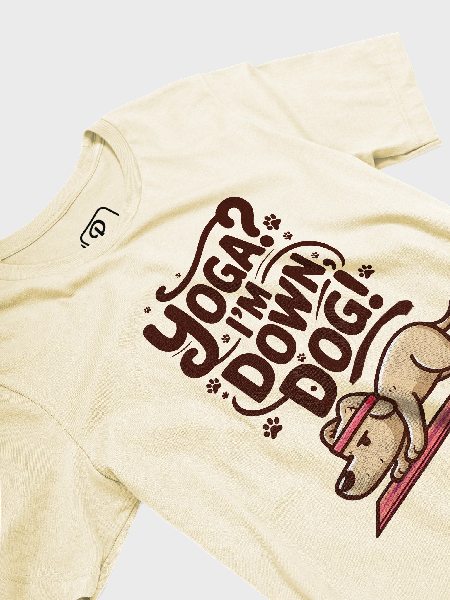 Yoga? I'm Down Dog! – Funny Dog Yoga Tee for Pet Lovers & Fitness Enthusiasts T-Shirt product image (3)
