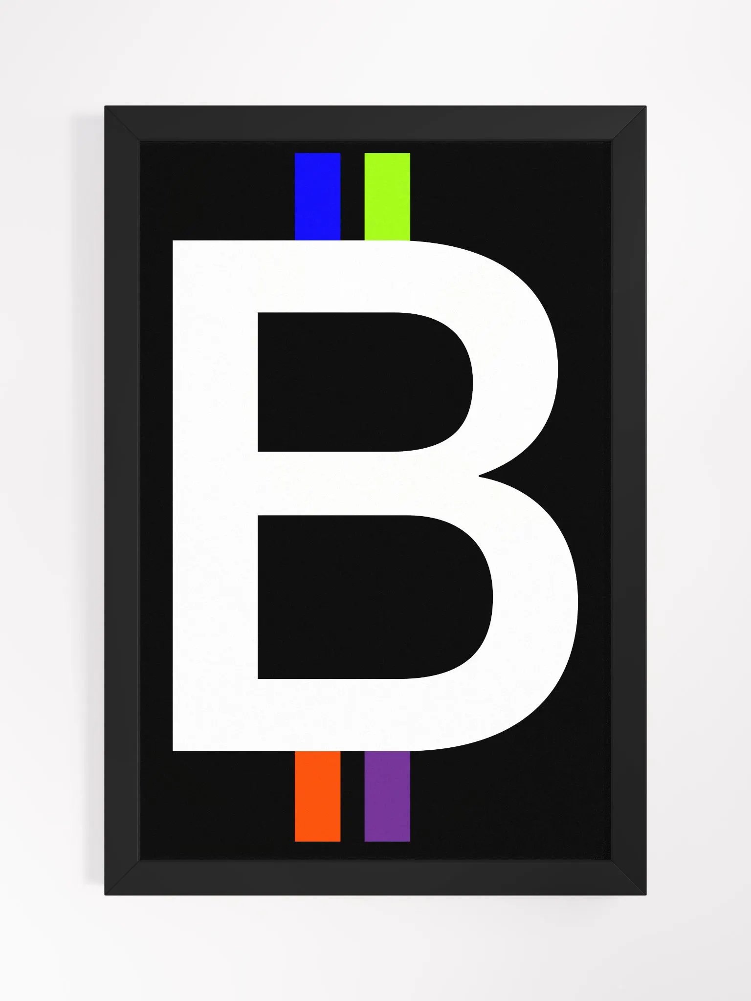 Bitcoin Spectrum (black) [framed] product image (1)