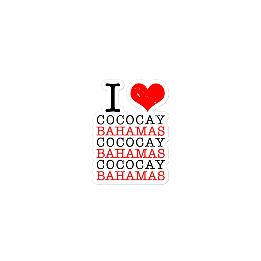 Bahamas Magnet : I Love CoCoCay Bahamas : Heart Bahamas Map product image (2)