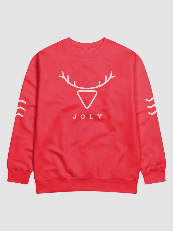 Cotton Heritage Premium Sweatshirt Reindeer Horns Design Christmas Festive Holiday product image (9)