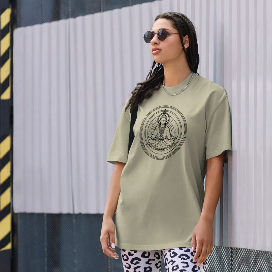 [Meditation 3 - Black] Oversized T-Shirt product image (22)