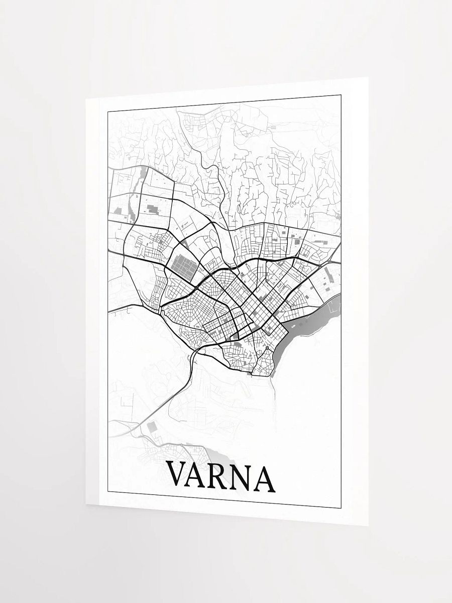Varna, Bulgaria, city map print product image (9)