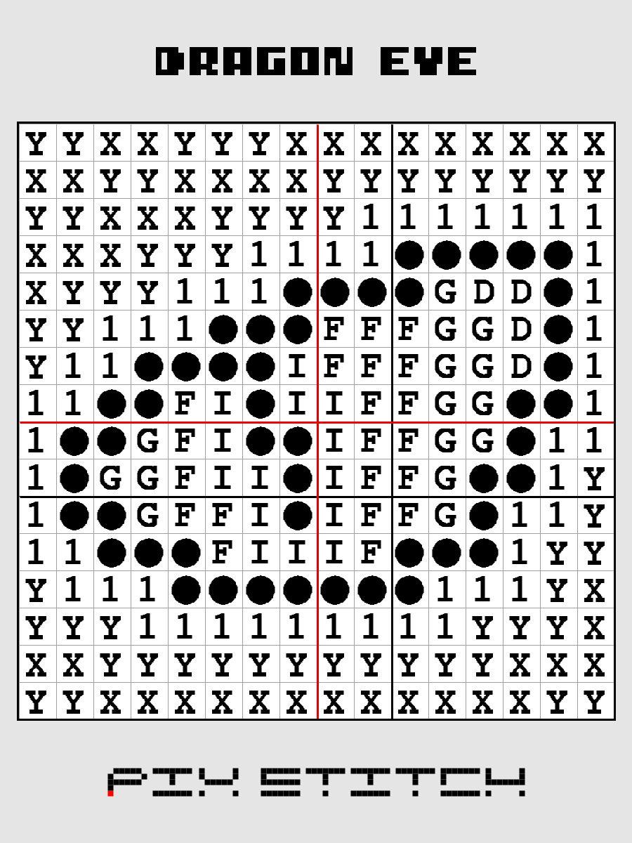 Dragon Eye Pixel Art product image (3)