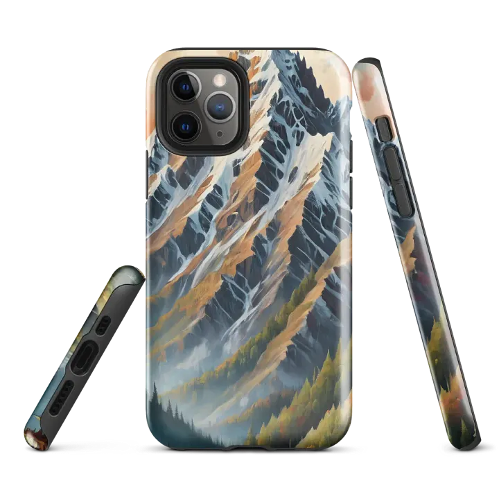 Tough Phone Case for iPhone® - Snow-Capped Mountain Summit product image (1)