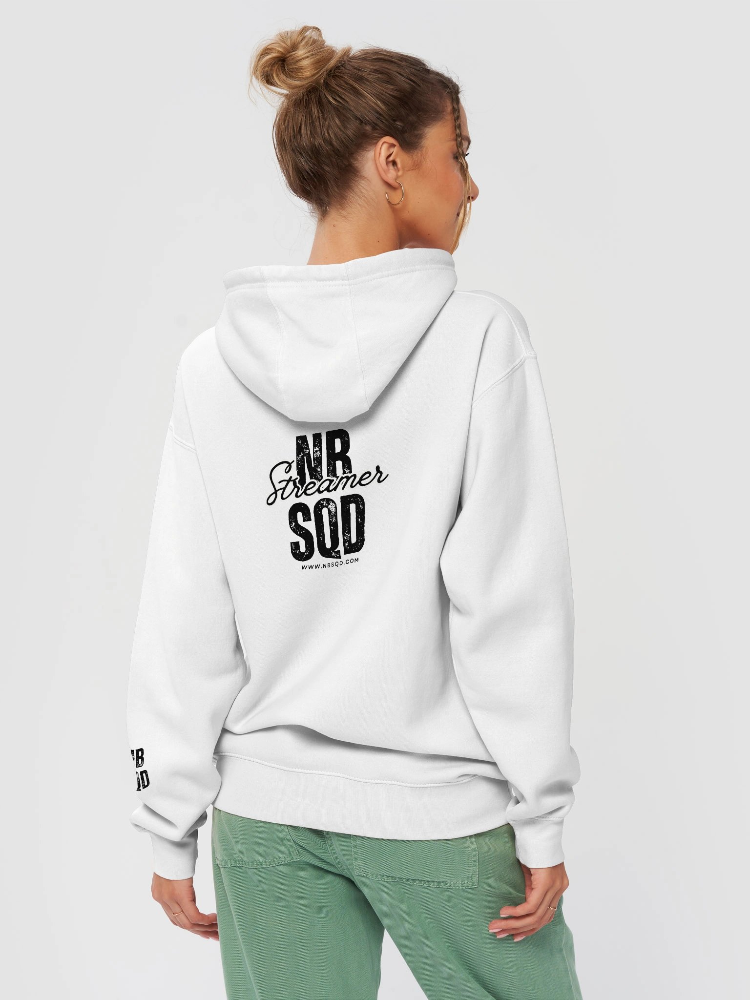 Official Noobsquad Ladies White Hoodie product image (4)