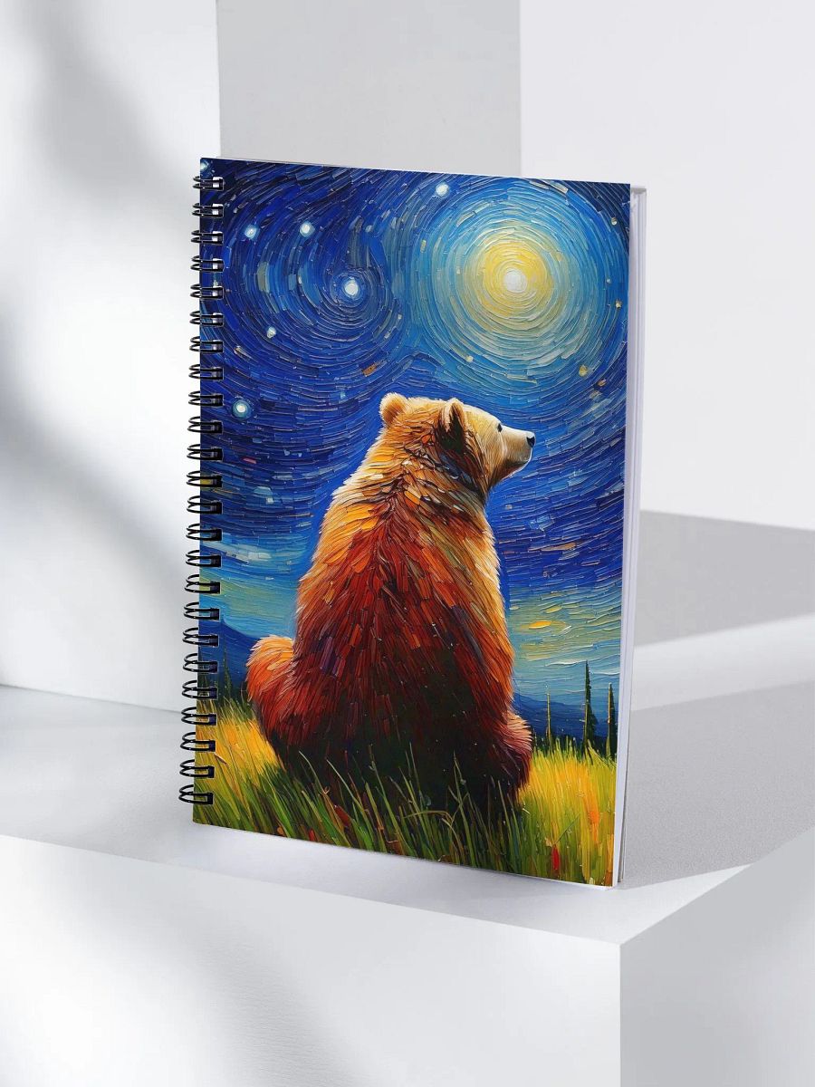 Beary Night Spiral Notebook product image (4)