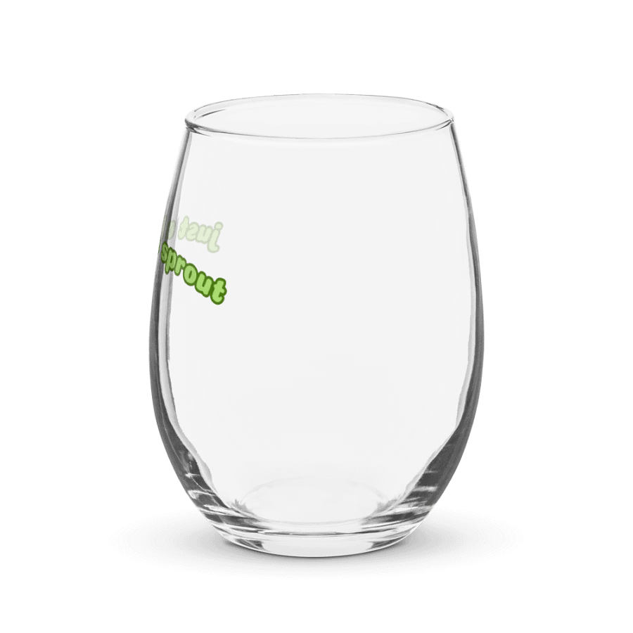 Just a Little Sprout Wine Glass product image (3)