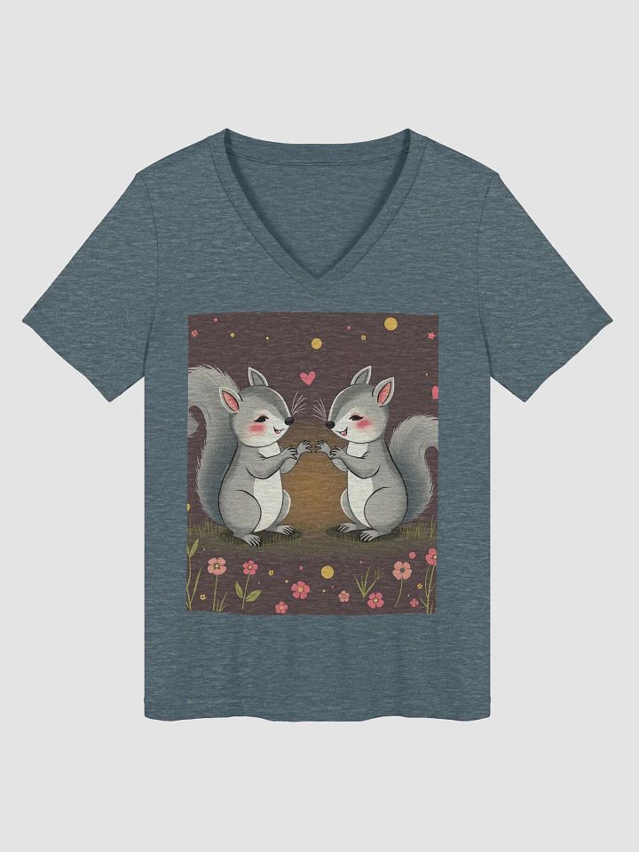 Whimsical Squirrel Friends V-Neck Tee product image (1)