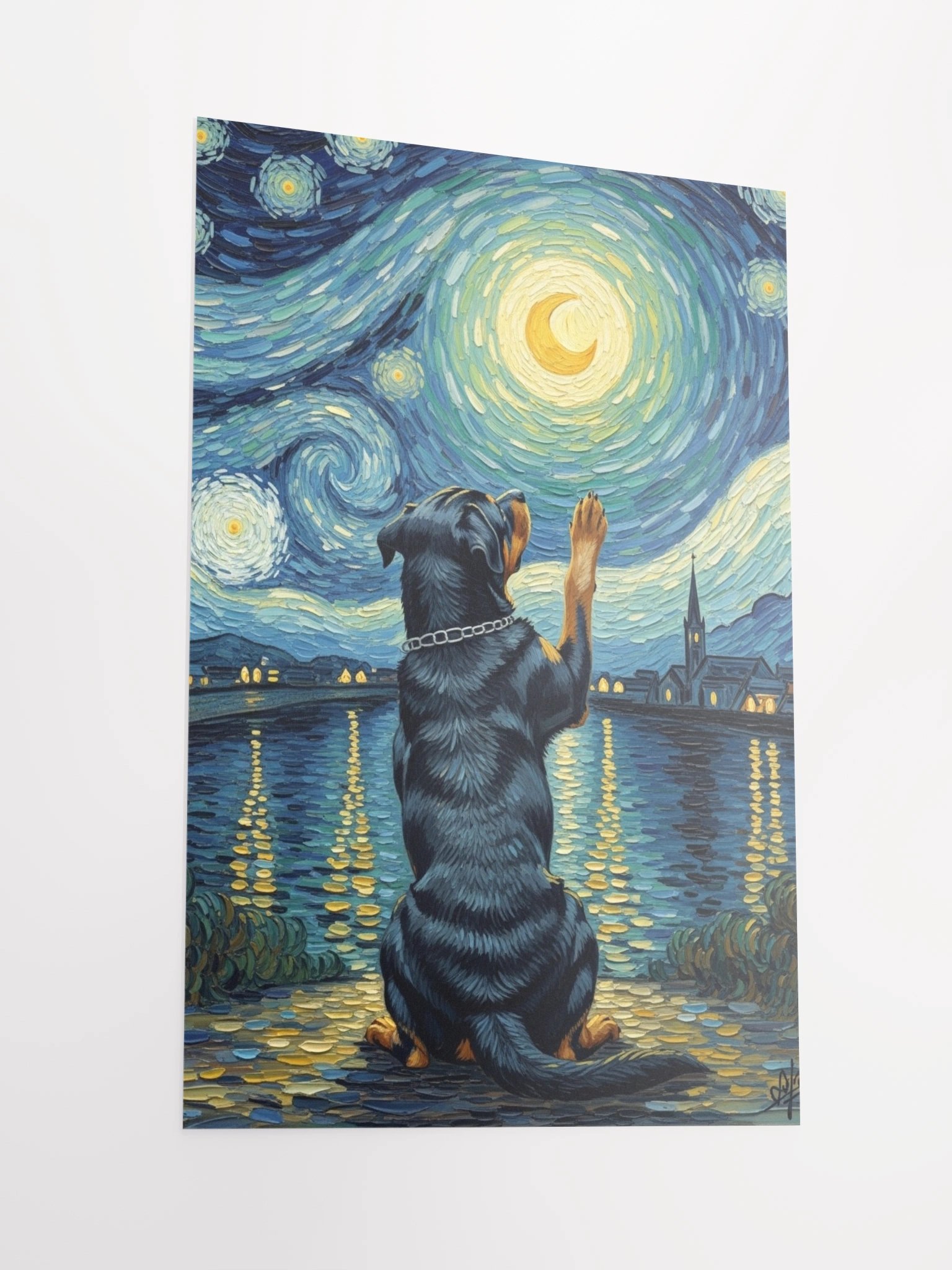Starry Night Rottweiler Poster product image (5)