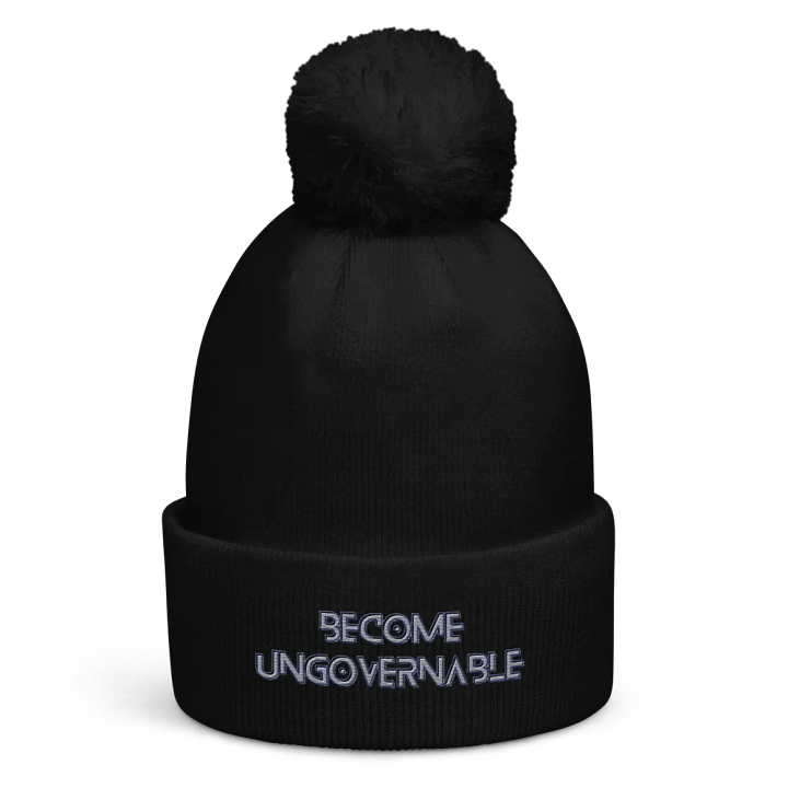 KC, Become Ungovernable (words only), Embroidered Pom Beanie product image (1)