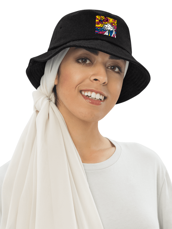 Swirling Denim Dreams Bucket Hat - Wave at Sunset product image (13)