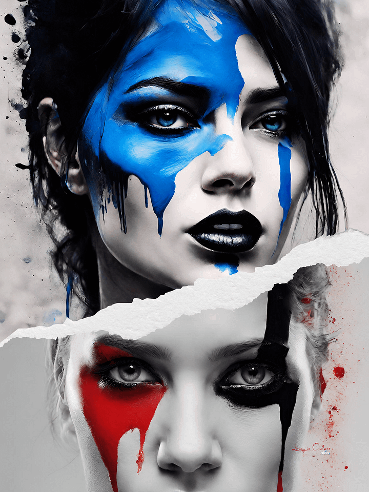 Living in Colors | Blue and beyond... | Collage Wall Art product image (1)