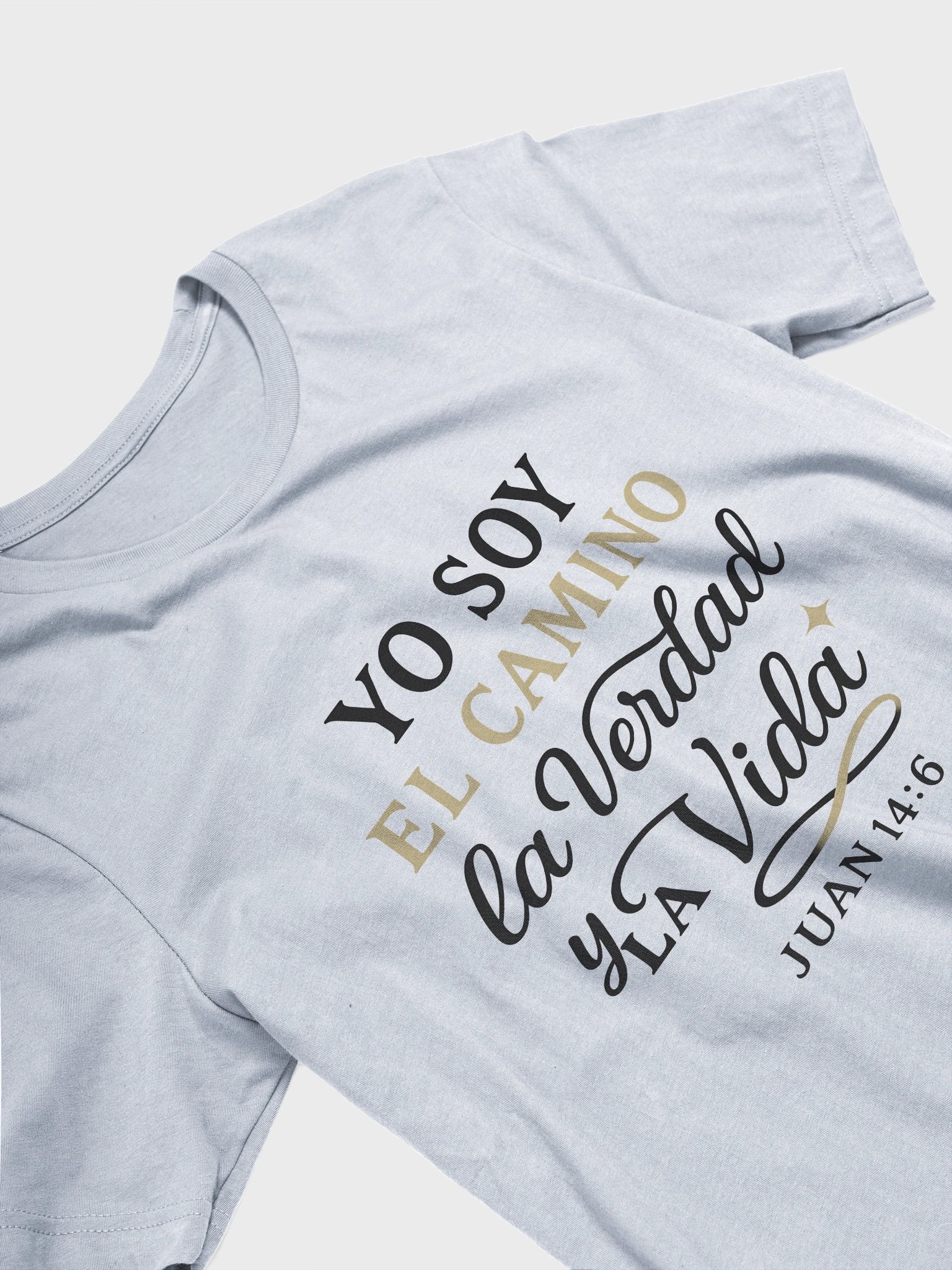 Christian T-Shirt – “Yo Soy el Camino, la Verdad y la Vida” (John 14:6) – Spanish Bible Verse product image (3)