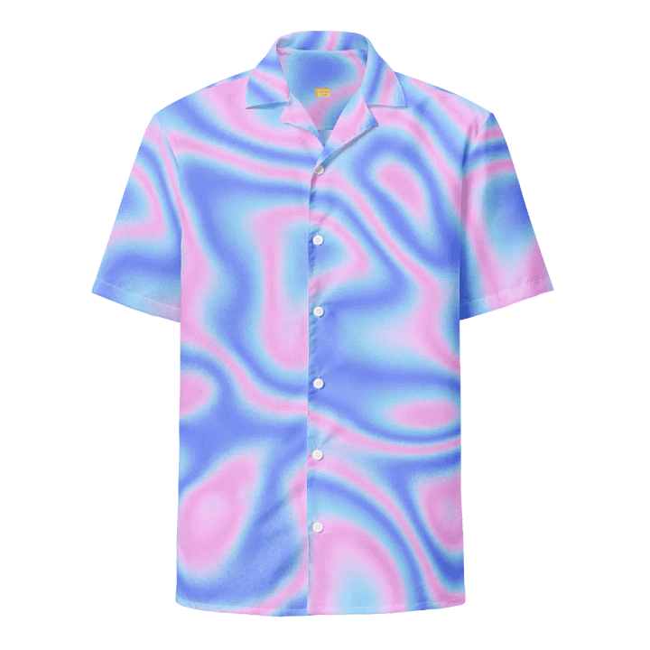Psychedelic Hologram Unisex Hawaiian Shirt product image (1)