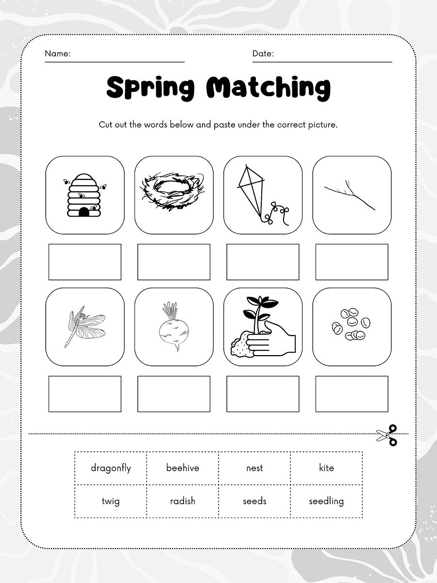 Spring Vocabulary Workbook for Kids – Fun Printable Activities for Learning Spring Words (Ages 5–8) product image (4)