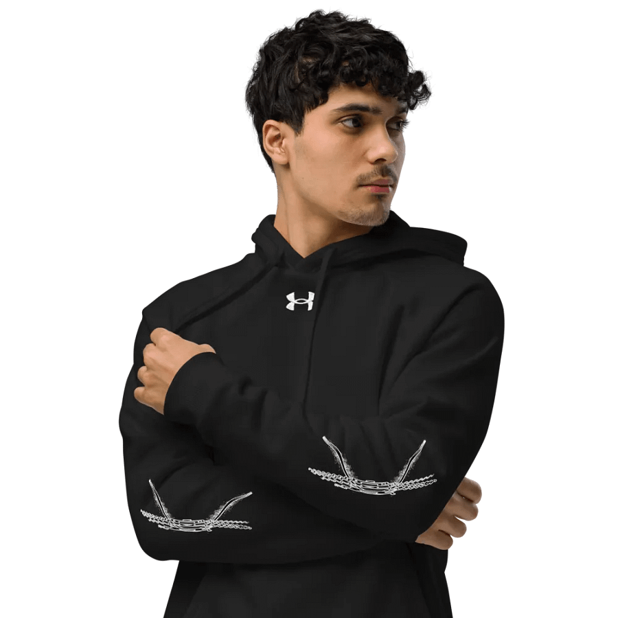 Unisex Hoodie - White HApex Gear Black Logo product image (9)