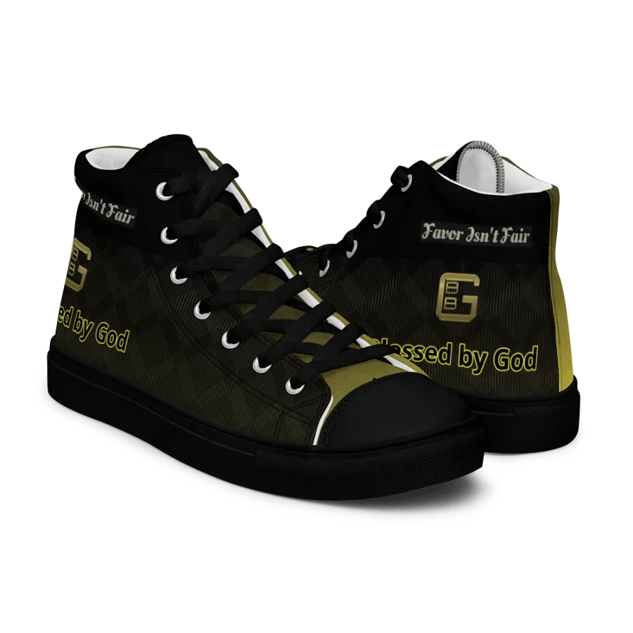 BBG Black and Gold High Tops - Black Soles product image (7)
