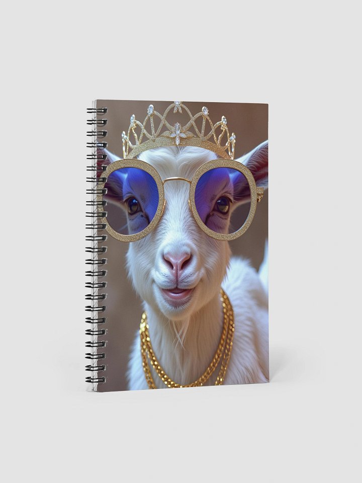 Princess Goat Spiral Notebook product image (1)