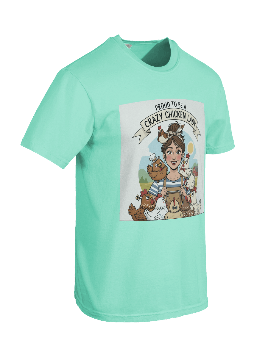 Crazy Chicken Lady Cartoon T-Shirt product image (65)