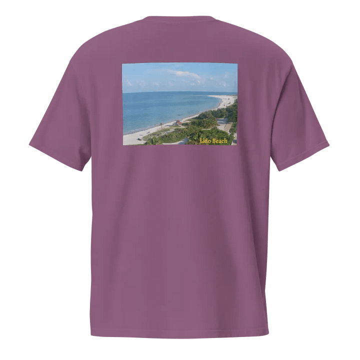 "Lido" Beach Pocket Tee Front & Back product image (2)