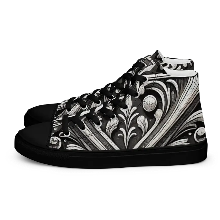 Floral X High Top Canvas Shoes product image (1)