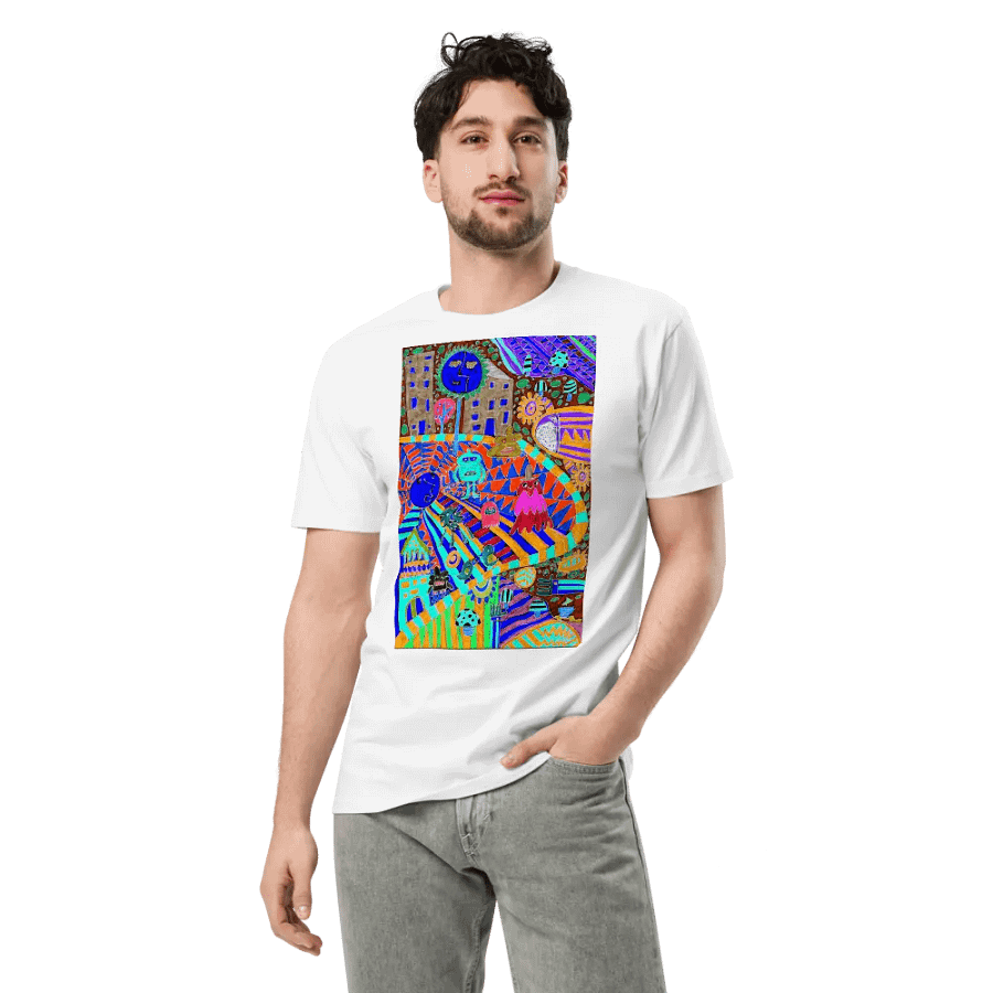 Abstract Vibrant Coloured Doodle Life product image (16)