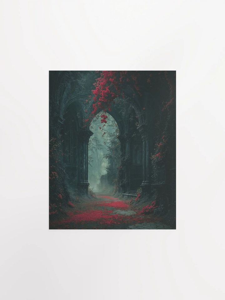 Gothic Archway Red Foliage Poster product image (7)