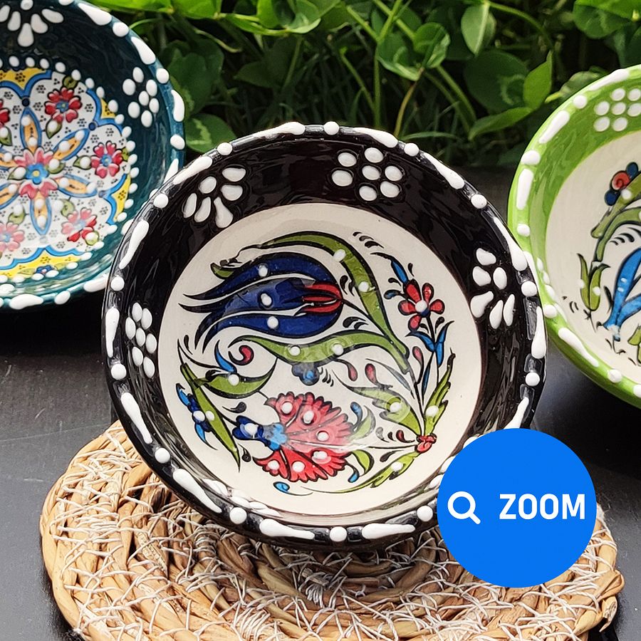 Ceramic set of 3 snack bowls, small — handmade pottery product image (8)